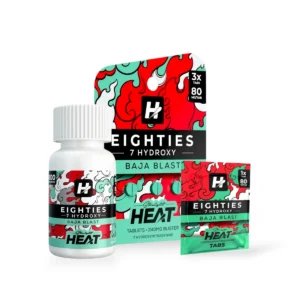 straight heat eighties 7 hydroxy chewable tablets baja blast 80mg per tablet