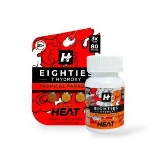 straight heat eighties 7 hydroxy chewable tablets tropical paradise 80mg per tablet