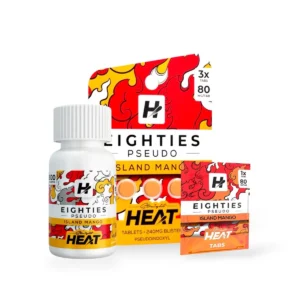 straight heat eighties pseudo chewable tablets island mango 80mg per tablet