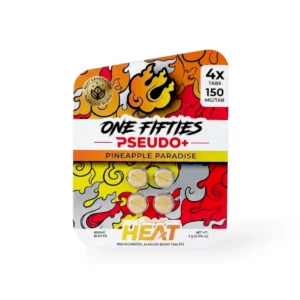 straight heat one fifties pseudo chewable tablets pineapple paradise 150mg