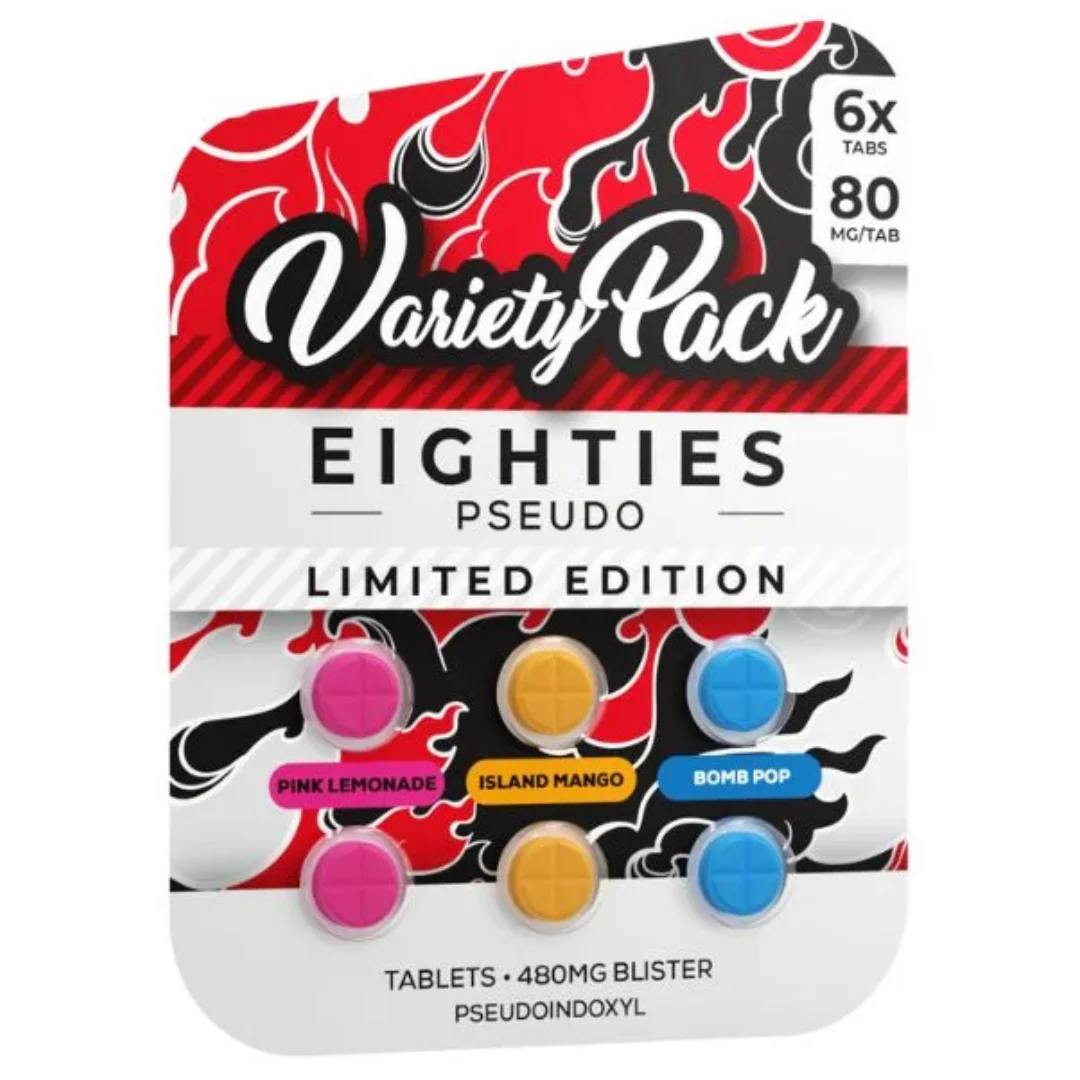 Straight Heat Eighties Pseudo Tablets 6ct 80mg Variety